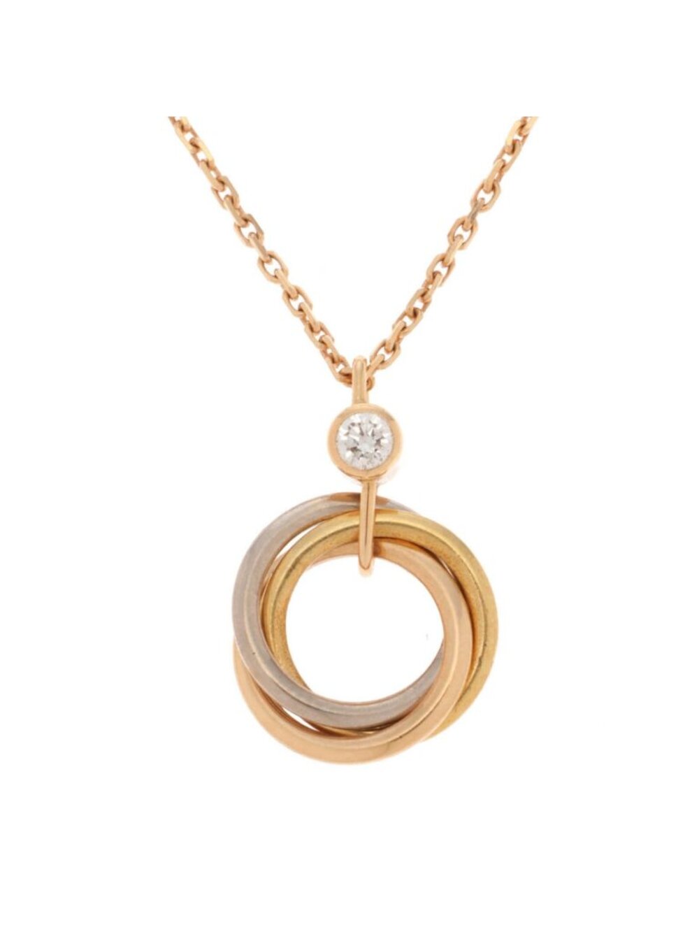 Cartier Baby Trinity Necklace Diamond